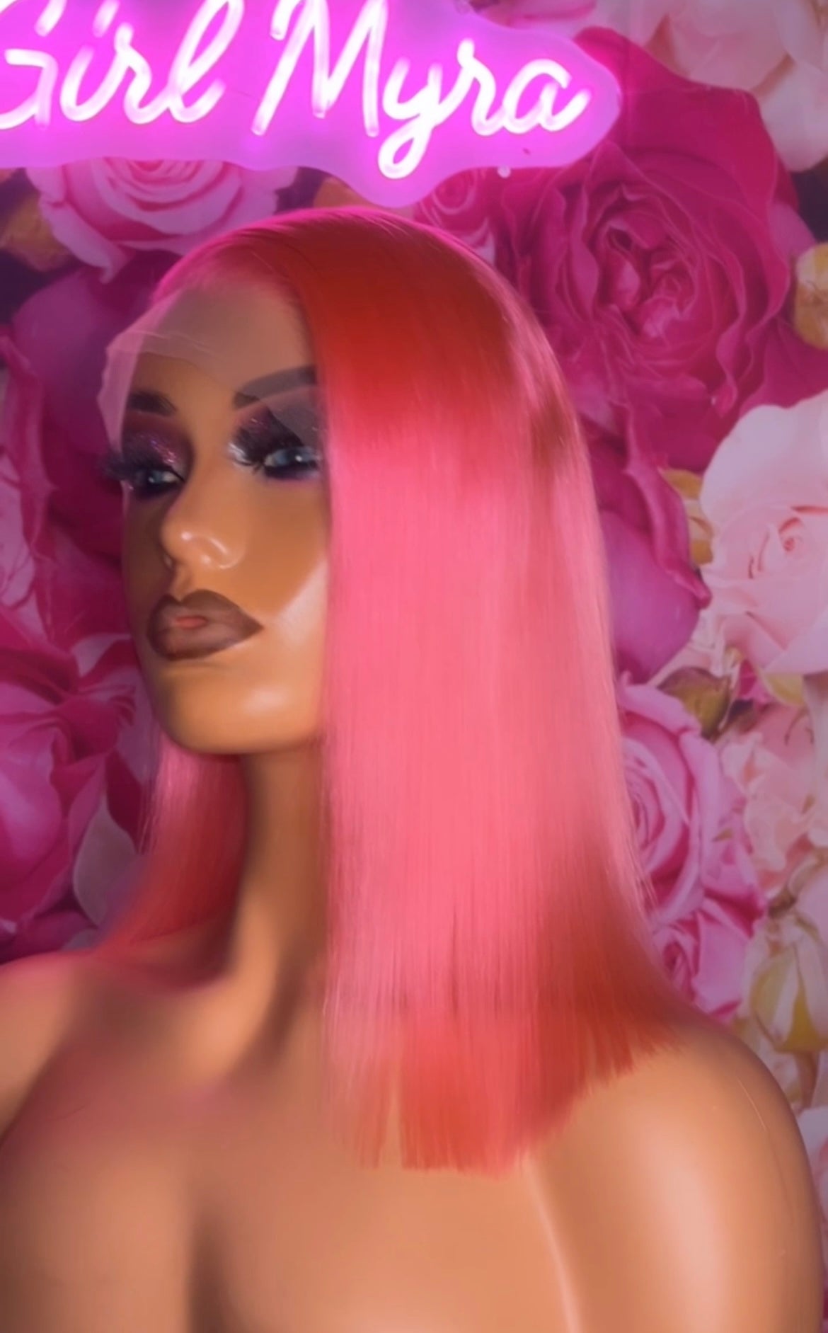 13x4 Valentine edition pink bob