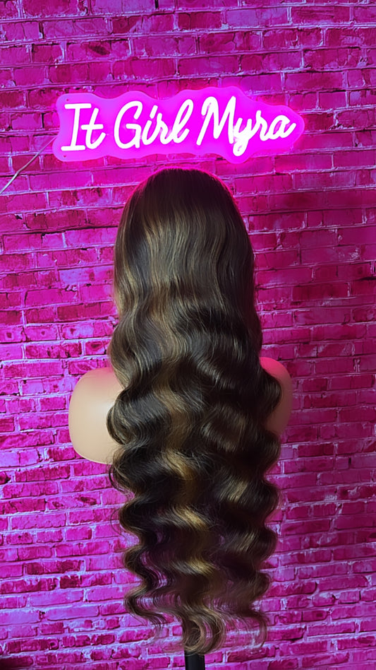 13x4 body wave highlighted unit